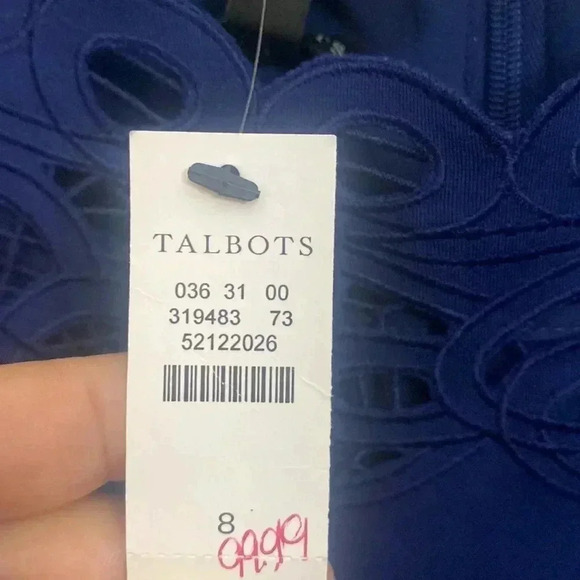 NWT Talbots Navy Blue Sheath Dress - Picture 6 of 6
